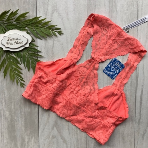 FREE PEOPLE Lace Racerback Bralette NWT - Picture 3 of 7